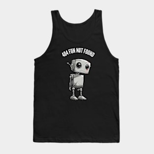 404 Fun Not Found v1 (round) Tank Top